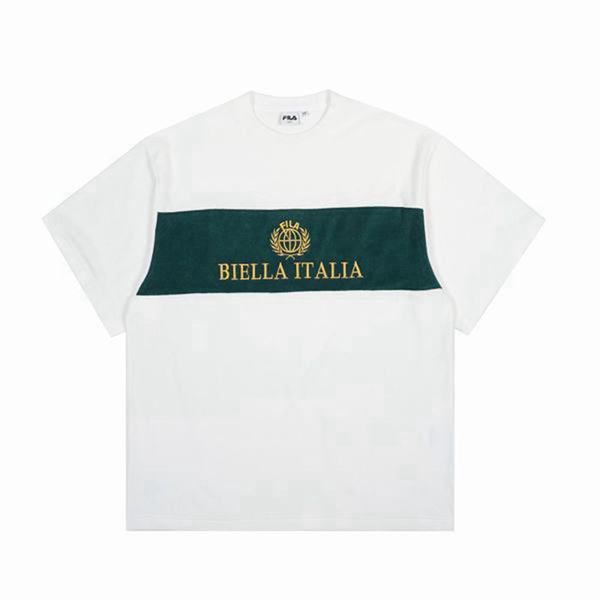 Fila Heritage S/S Women's T-Shirts - White/Green,NZ 936-53106